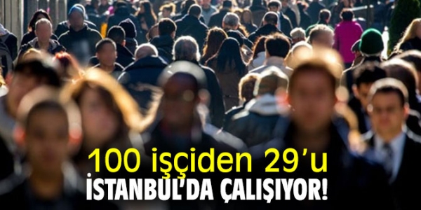  100 İşçiden 29’u İstanbul’da, Yüzde 22’Si Kayıt Dışı 