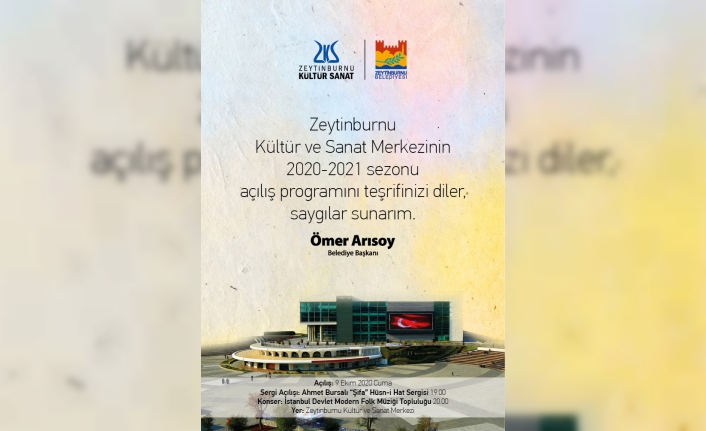 Zeytinburnu Kültür Sanat Açılıyor