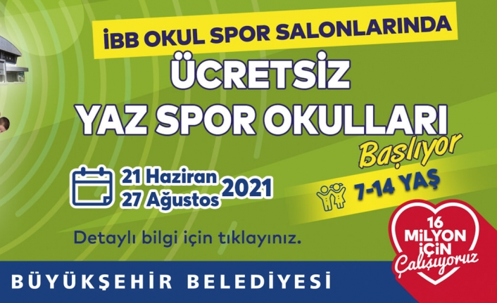 İBB’nin Ücretsiz Yaz Spor Okulları Başlıyor