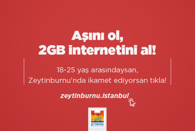 Aşı Olan Gençlere 2GB Internet