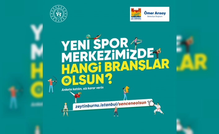 ‘Yeni Spor Merkezi’ndeki Branşlara Zeytinburnulular Karar Verecek..!