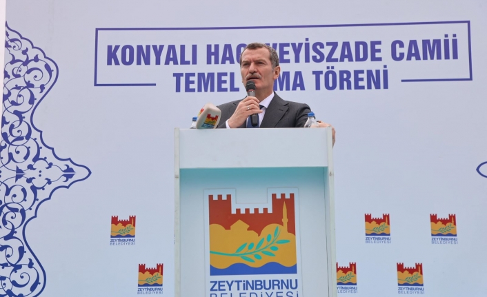 Konyalı Hacı Veyiszade Camii’nin temel atma töreni yapıldı.