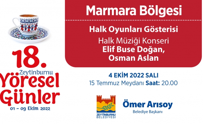 Yöresel Günlerde Ev Sahibi Marmara Bölgesi…