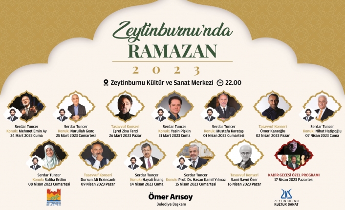 Zeytinburnu Kültür Sanat’ta Ramazan Etkinlikleri Başlıyor