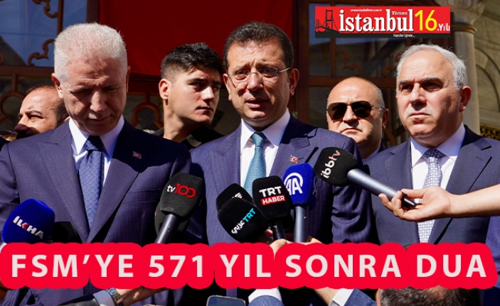 Başkan İmamoğlu İstanbul'u Feht Edilişinin 571.Yılında Fatihi Unutmadı