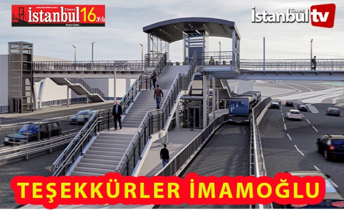 İBB Ömrünü Tamamlayıp  İstanbul’a Yakışmayan  Üst Geçitleri Yeniliyor