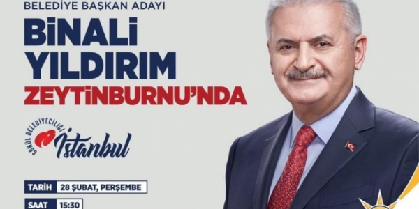 Binali Yıldırım Zeytinburnu'nda