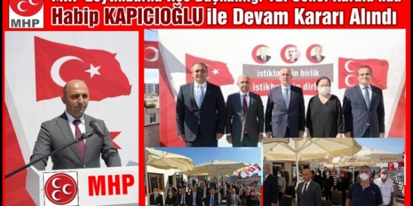 MHP'li Delegeler Yeniden Kapıcıoğlu Dedi