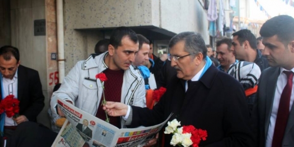 Murat başkan Seyitnizam seçim bürosunu açtı 