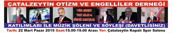 Sanatçılar,Çatalzeytin Otizm ve Engelliler El Ele Konserinde Buluşuyor!..