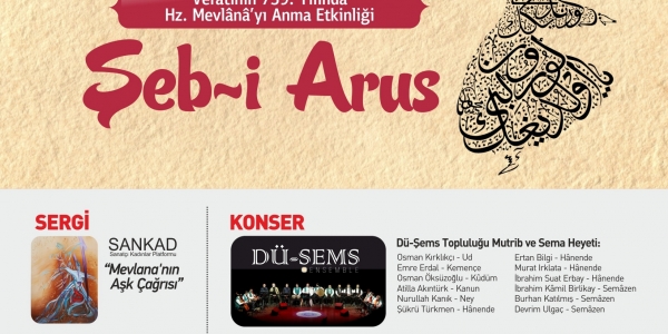 Şeb-i Arus “Mevlana’nın Aşk Çağrısı” Zeytinburnu’nda