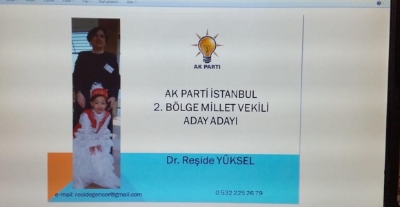 Türkistanlı Aday adayı Dr.Reşide Yüksel bende varım dedi