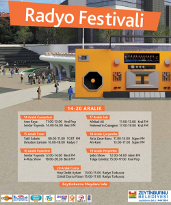 Türkiye’de ilk kez radyo festivali düzenleniyor.