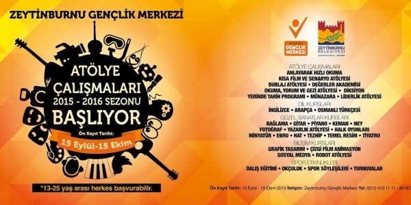 Zeytinburnu Belediyesi Gençlik Merkezi’nin Kurs Kayıtları Başladı