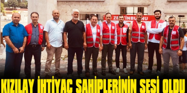 Zeytinburnu Kızılay İhtiyaç sahiplerinin sesi oldu