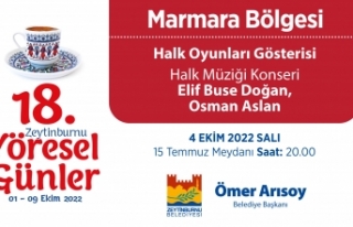 Yöresel Günlerde Ev Sahibi Marmara Bölgesi…