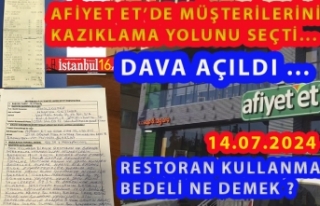 Afiyet Et ‘de Müşterilerini Kazıklamayı Seçti