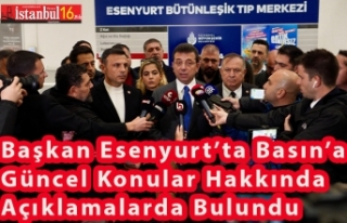Başkan Gazetecilerin Sorularını Esenyurt'ta...