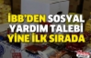  İBB'den Sosyal Yardım Talebi Yine İlk Sırada