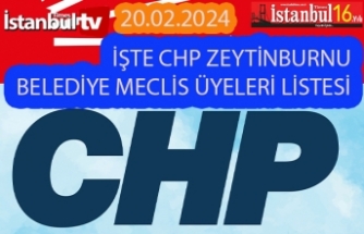 İşte CHP'nin Son Şekli İle Zeytinburnu Meclis Üyesi Listesi
